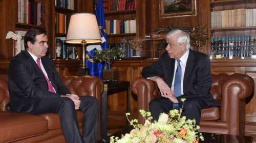 Συνάντηση Π. Παυλόπουλου με τον Μ.Σχοινά: Εχουμε πολλή δουλειά μπροστά μας