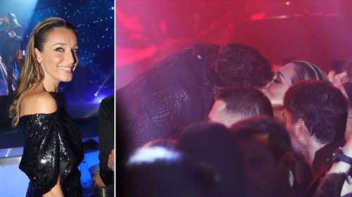 Το θερμό φιλί του Ρουβά στην λαμπερή Ζυγούλη στην πρεμιέρα του [Εικόνες]