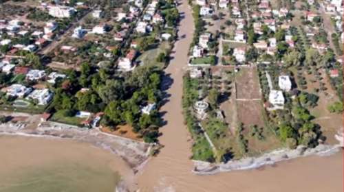 Κινέτα: Το βίντεο της καταστροφής από ψηλά