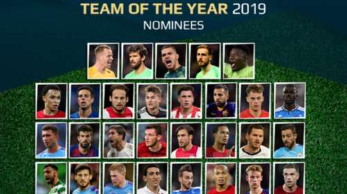 UEFA: Οι 50 υποψήφιοι για την κορυφαία 11άδα του 2019