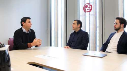 Η συνάντηση του Τσίπρα με τον διάσημο οικονομολόγο Τομά Πικετί