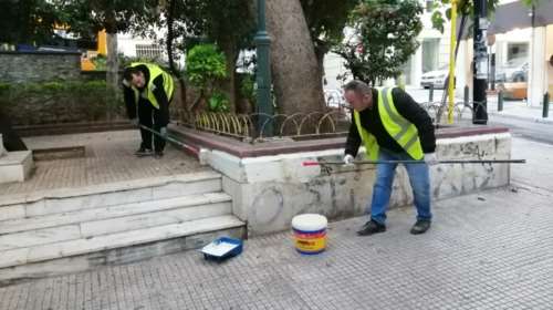 Δήμος Αθήνας: Καθαρισμός και στον Άγιο Διονύσιο στο Κολωνάκι