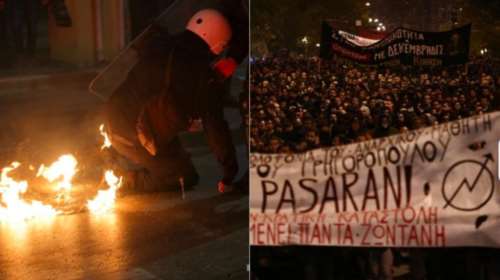 Μολότοφ &amp; τραυματίες στην Πάτρα - Μικροεπεισόδια &amp; συλλήψεις στα Εξάρχεια