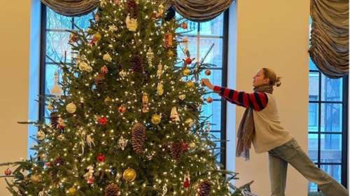 Μαρί Σαντάλ: Στόλισε το πιο όμορφο και... τεράστιο χριστουγεννιάτικο δέντρο