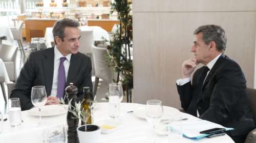 Τετ α τετ του Κυριάκου Μητσοτάκη με Σαρκοζι- Στον Μύλο του Χίλτον