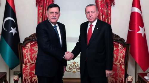 Αιφνιδιαστική συνάντηση Ερντογάν με τον Λίβυο πρωθυπουργό