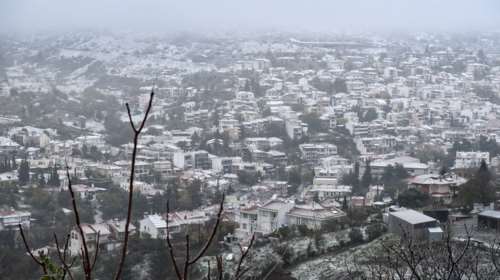 Meteo:Η χιονοκάλυψη στην Ελλάδα πριν τη Ζηνοβία