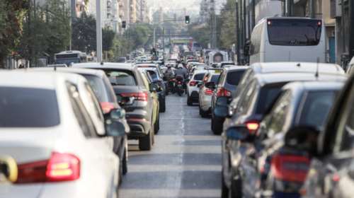 Μεγάλη κίνηση στην Αθήνα - Αργές ταχύτητες λόγω Νετανιάχου