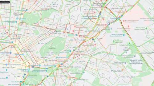 Κομφούζιο στους δρόμους με ουρές στους δρόμους, live η κίνηση