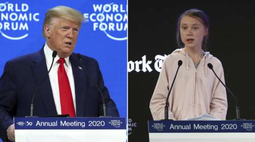 Αντεπίθεση Τραμπ μετά τις μπηχτές Τούνμπεργκ στο Νταβός