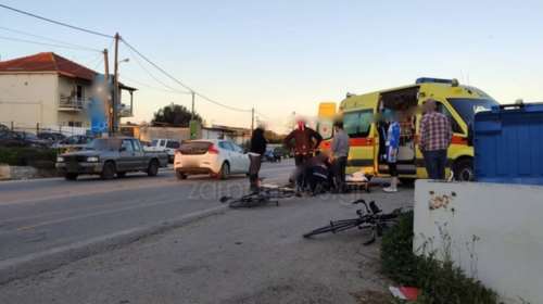 Σοκαριστικό τροχαίο στα Χανιά: ΙΧ συγκρούστηκε με ποδηλάτες