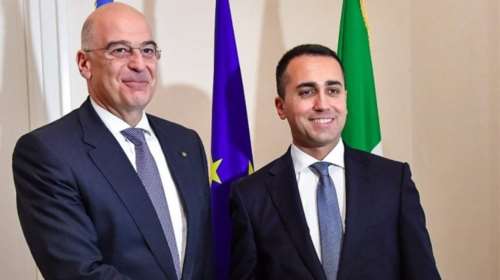 Δένδιας &amp; Ντι Μάιο:Τα μνημόνια Τουρκίας-Λιβύης είναι παράνομα