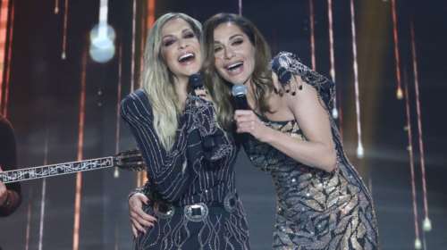 Βίσση - Βανδή: Η συνάντηση σε πάρτι, το νέο φιλί στο στόμα και το... δαγκωμένο σοκολατάκι [εικόνες - βίντεο]