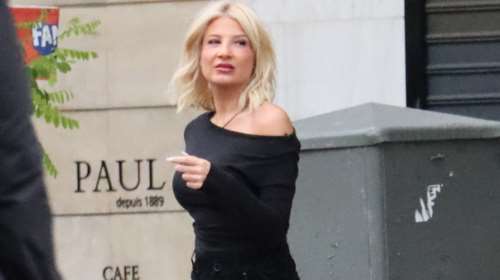 Φαίη Σκορδά: Stylish στο κέντρο της Αθήνας