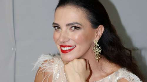 Φωτεινή Δάρρα: Το απίθανο φόρεμα στο Ηρώδειο και η σπάνια εμφάνιση με τον σύζυγό της