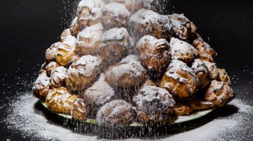 Προφιτερόλ με κρουασανάκια - Εύκολη συνταγή με φανταστική κρέμα σοκολάτας