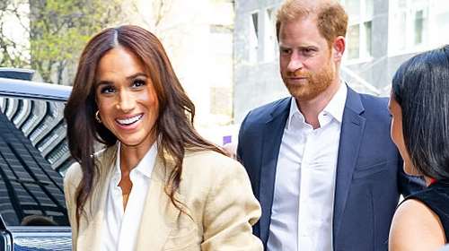 &quot;Πανάκριβη&quot; η νέα εμφάνιση της Μέγκαν Μαρκλ στη Νέα Υόρκη - Συνδύασε το λινό με το μετάξι