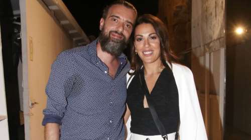 Άννα Μενενάκου - Σωτήρης Τσαφούλιας: Στο Ηρώδειο με black &amp; white look [εικόνες]