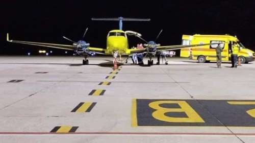 Αεροδιακομιδή για δίχρονο αγοράκι από τη Δράμα στην Αθήνα