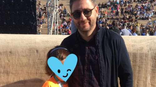 Ο Νίκος Ανδρουλάκης μαζί με τον γιο του στον Μαραθώνιο - Έτρεξε με συμμαθητές του ο 10χρονος Μαρίνος [εικόνες]