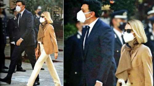 Η Τζένη Μπαλατσινού απογείωσε το casual chic στο πλευρό του Βασίλη Κικίλια