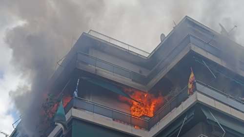 Πυρκαγιά σε διαμέρισμα στη λεωφόρο Μεσογείων - Απεγκλωβίστηκε ηλικιωμένη