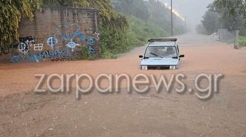 Χτυπάει την Κρήτη η κακοκαιρία μετά τις Κυκλάδες: Πλημμύρες και απεγκλωβισμοί οδηγών - Ηχησε το 112 [εικόνες - βίντεο]