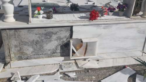 Σεισμός στην Κρήτη: Ανατριχίλα - Ανοιξαν τάφοι από τα Ρίχτερ [εικόνες]