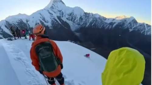 Κίνα: Έκανε ορειβασία, έφτασε σε μια ψηλή κορυφή και έλυσε το σχοινί του για να βγάλει σέλφι - Γλίστρησε στον θάνατο [Βίντεο]