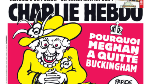 Το Charlie Hebdo &quot;καρφώνει&quot; τη βασίλισσα Ελισάβετ: &quot;Η Μέγκαν έφυγε γιατί δεν μπορούσε να αναπνεύσει&quot; [εικόνα]