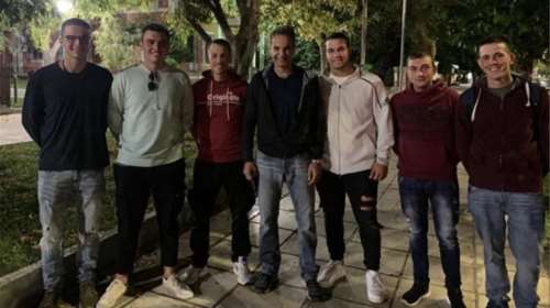 Ο Μητσοτάκης με τον γιο του χθες βράδυ στην Αλεξανδρούπολη - &quot;Ο γιος μου θα υπηρετήσει όλη τη θητεία του στον Έβρο&quot;