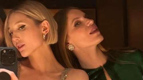 Μαρία Ολυμπία - Ευγενία Νιάρχου: Party girls με mini λαμπερά φορέματα σε βραδινή έξοδο