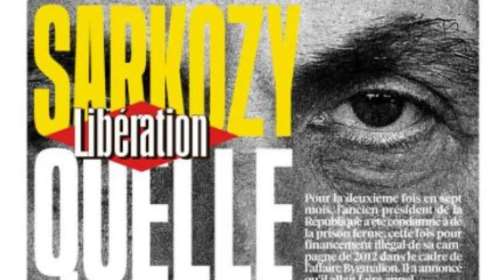 Πρωτοσέλιδο στην Liberation ο Σαρκοζί για την καταδίκη του - &quot;Πόση αναξιοπρέπεια&quot;...
