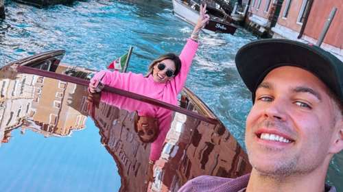 Αθηνά Οικονομάκου - Μπρούνο Τσερέλα: Το ταξίδι στη Βενετία και οι βόλτες με τη γόνδολα [εικόνες]