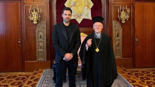 Ο Κωνσταντίνος Αργυρός συναντήθηκε με τον Οικουμενικό Πατριάρχη Βαρθολομαίο - &quot;Πηγή έμπνευσης για όλους μας&quot; [βίντεο-εικόνες]