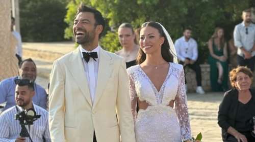 Ανδρέας Γεωργίου - Σιμώνη Χριστοδούλου: Οι πρώτες φωτογραφίες από τον γάμο τους στην Κύπρο