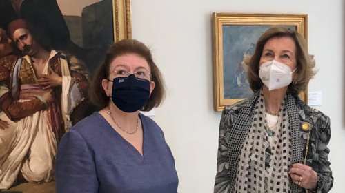 Στην Εθνική Πινακοθήκη η Σοφία της Ισπανίας - Ενθουσιασμένη με την έκθεση για το 1821