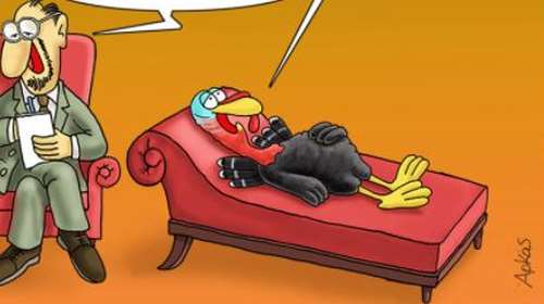 Αρκάς: Το επικό σκίτσο για... τα ψυχολογικά της γαλοπούλας