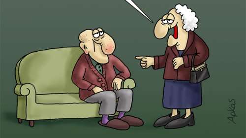 Αρκάς: Η... ειρωνική καλημέρα με σκίτσο για το ηλικιωμένο ζευγάρι