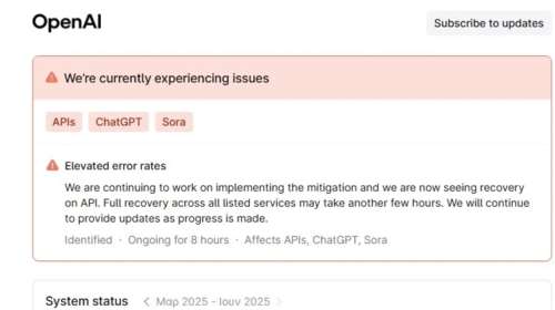 &quot;Έπεσε&quot; το Chat GPT σε όλο τον κόσμο - Το μήνυμα της πλατφόρμας