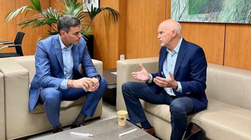 Συνάντηση Παπανδρέου - Σάντσεθ στη Μαδρίτη: Αλλαγή σκυτάλης στη Σοσιαλιστική Διεθνή