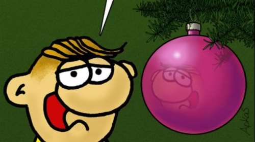 Αρκάς: Ο Θανασάκης μάς εύχεται για τα Χριστούγεννα δίπλα στο στολισμένο δέντρο