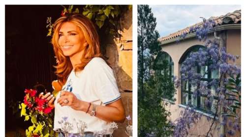 Μιμή Ντενίση: Με το μαγιό της στην πισίνα της στον Θεολόγο - Η πέργκολα και το εξωτερικό σαλόνι