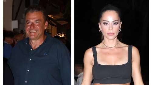 O Γιώργος Λιάγκας και η Μαρία Αντωνά κάτω από την εντυπωσιακή πανσέληνο - Ρομαντική βραδιά στην Αθηναϊκή Ριβιέρα