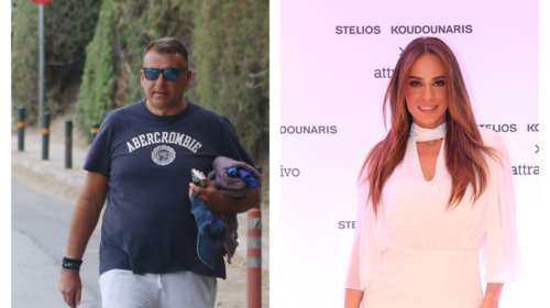 Βουτιές υπό βροχή για τον Γιώργο Λιάγκα - Δίπλα στο κύμα η Μαρία Αντωνά