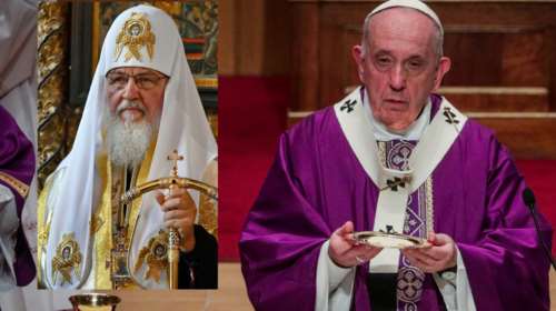 &quot;Πόλεμος&quot; της ρωσικής Εκκλησίας με το Βατικανό - Ο Πάπας αποκάλεσε τον Κύριλλο &quot;παπαδοπαίδι του Πούτιν&quot;