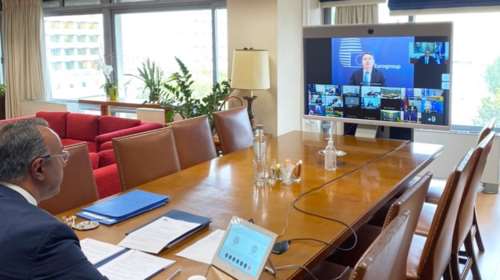 Σταϊκούρας-Εurogroup: Αναγνωρίστηκε ότι η κυβέρνηση περιόρισε τις συνέπειες της πανδημίας - Εύσημα από Τζεντιλόνι