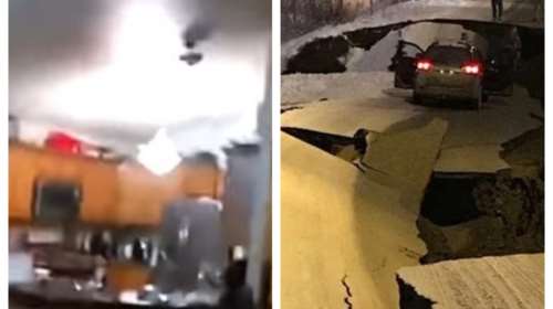 Σεισμός στην Αλάσκα: Συγκλονιστικά βίντεο τη στιγμή που χτυπούν τα 8,2 Ρίχτερ