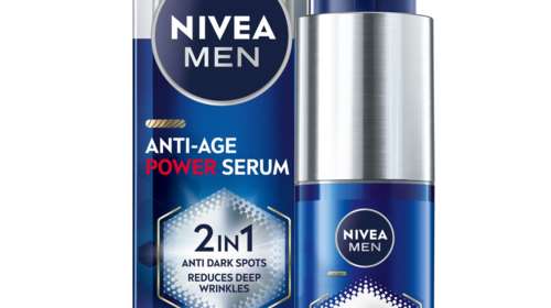 NIVEA MEN LUMINOUS 2σε1 Power Serum Κατά των ρυτίδων: Εξειδικευμένη αντιμετώπιση των κηλίδων και των ρυτίδων σε μόλις 2 εβδομάδες