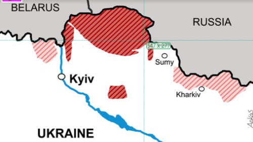 Το νέο σκίτσο του Αρκά για τον πόλεμο στην Ουκρανία - Ο χάρτης με τη μορφή του Χίτλερ